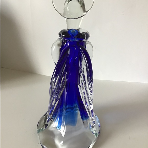 Vintage Cobalt Blue Art Glass Angel. - Picture 3 of 4